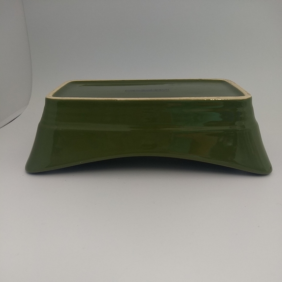 Olive Green attractive design rectangular roaster, Planter, Bowl 11" by … - Picture 2 of 9
